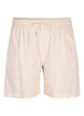 Loose shorts in cotton blend with linen, Sandshell, Packshot image number 0