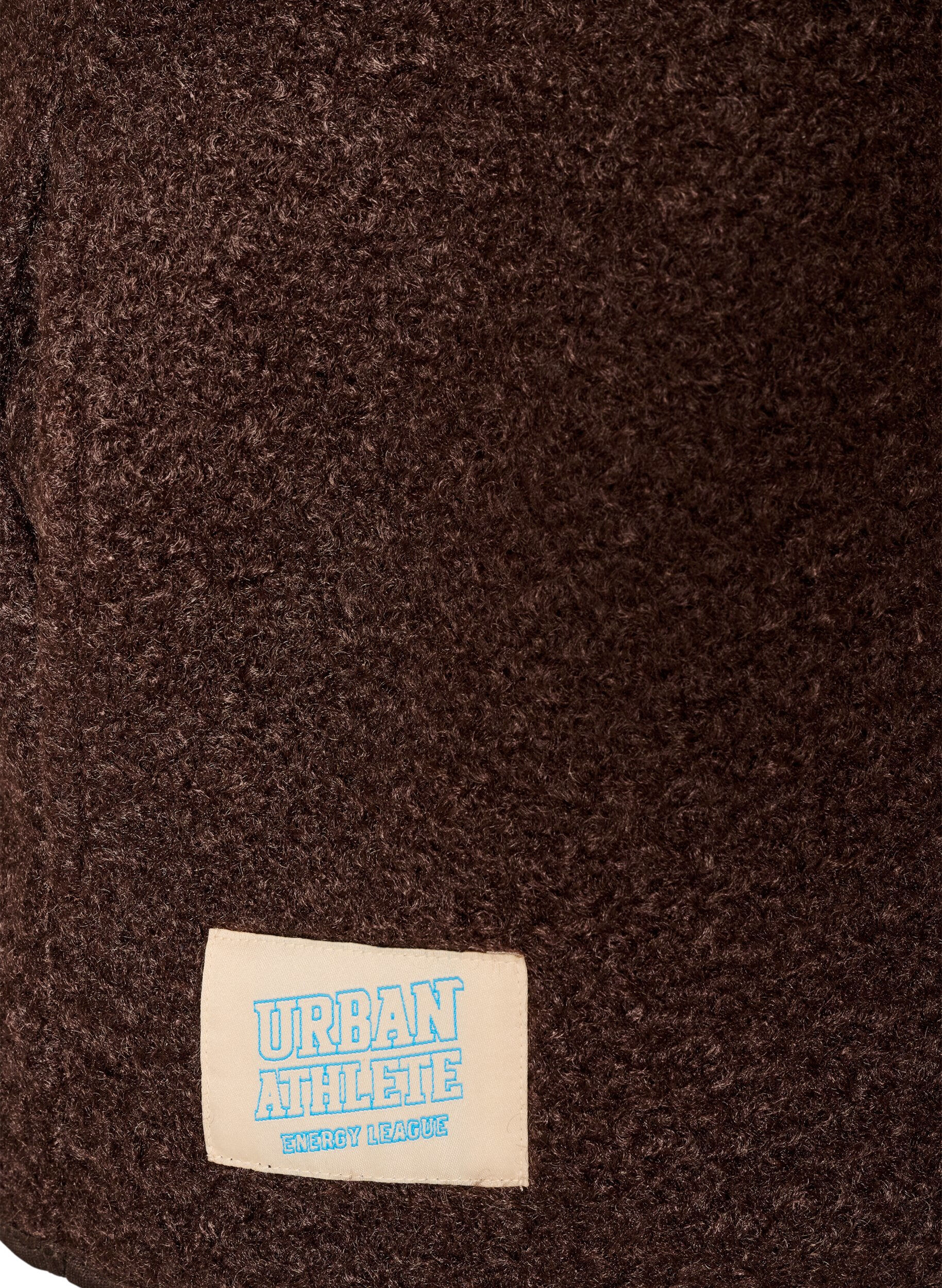 ZizzifashionFleece vest with press buttons and side pockets, Brown, Packshot image number 3