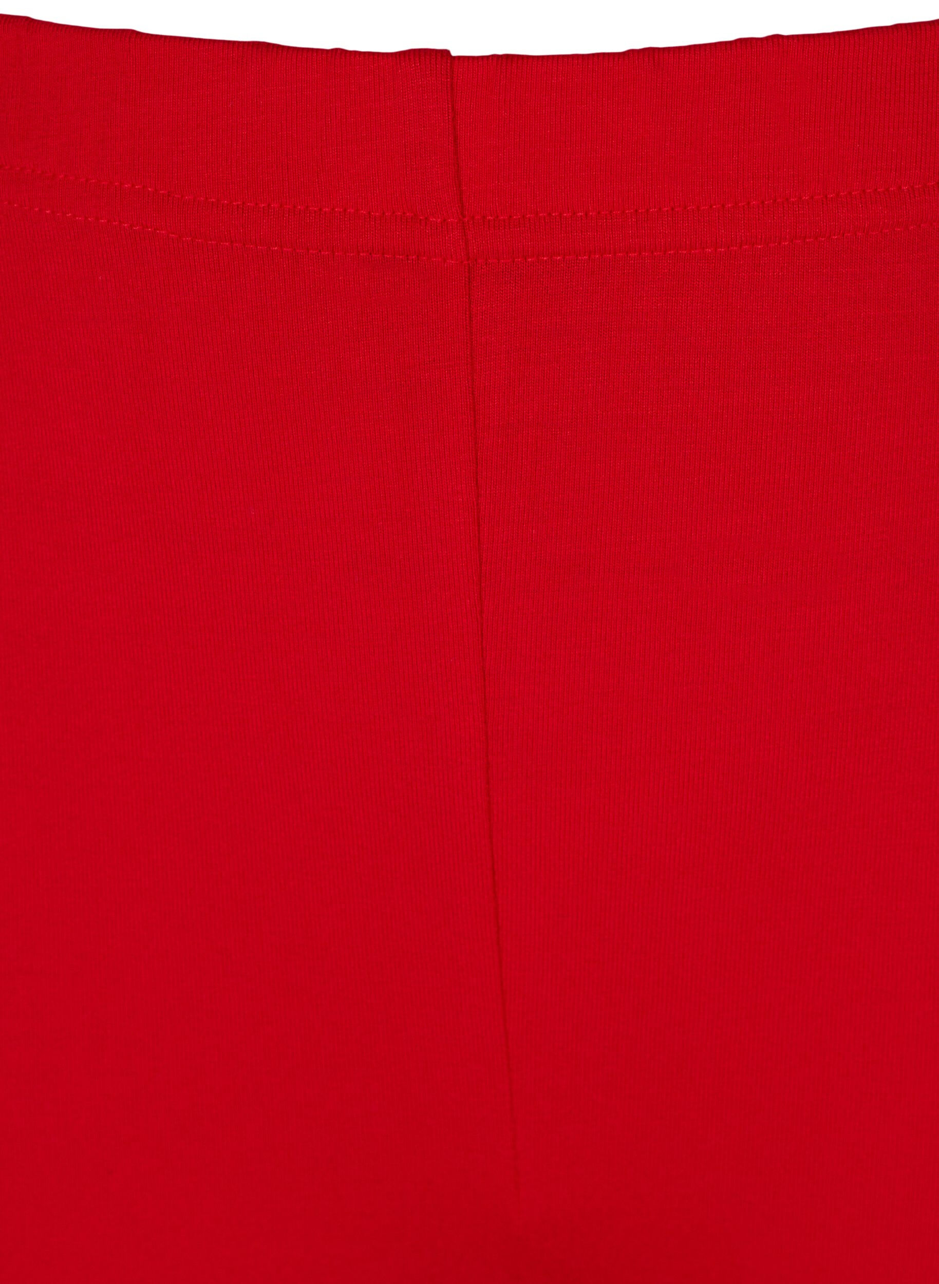 Zizzifashion 3/4 length basic leggings, Tango Red, Packshot image number 2