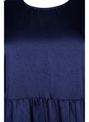 Dress with back detail and 3/4 sleeves, Maritime Blue, Packshot image number 2
