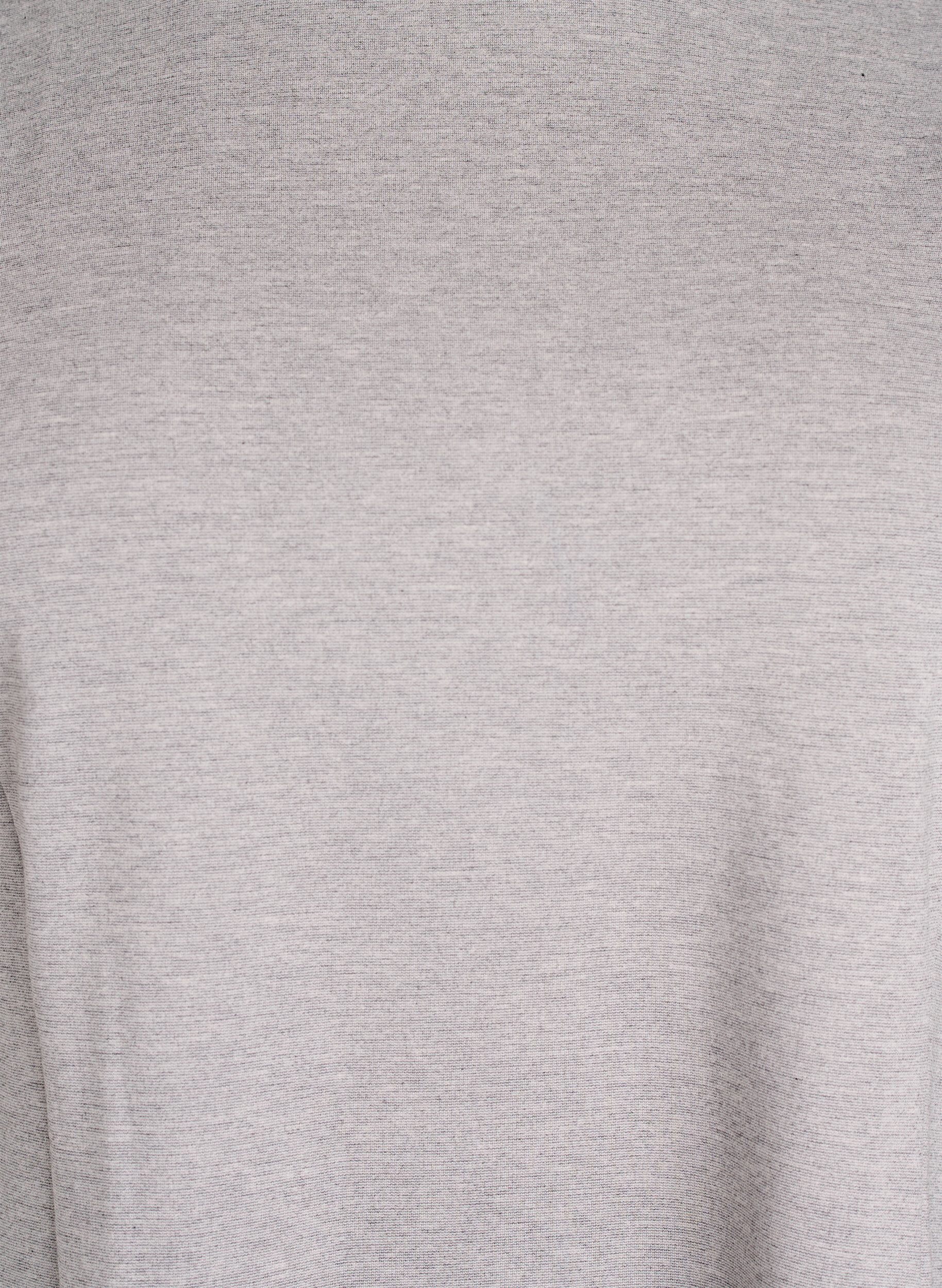 Zizzifashion Short A-line jersey dress, Grey, Packshot image number 2