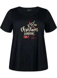 Christmas T-shirt with sequins