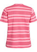 Striped cotton t-shirt, Pink, Packshot image number 1