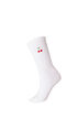 Cotton socks with patterns, White, Packshot image number 0