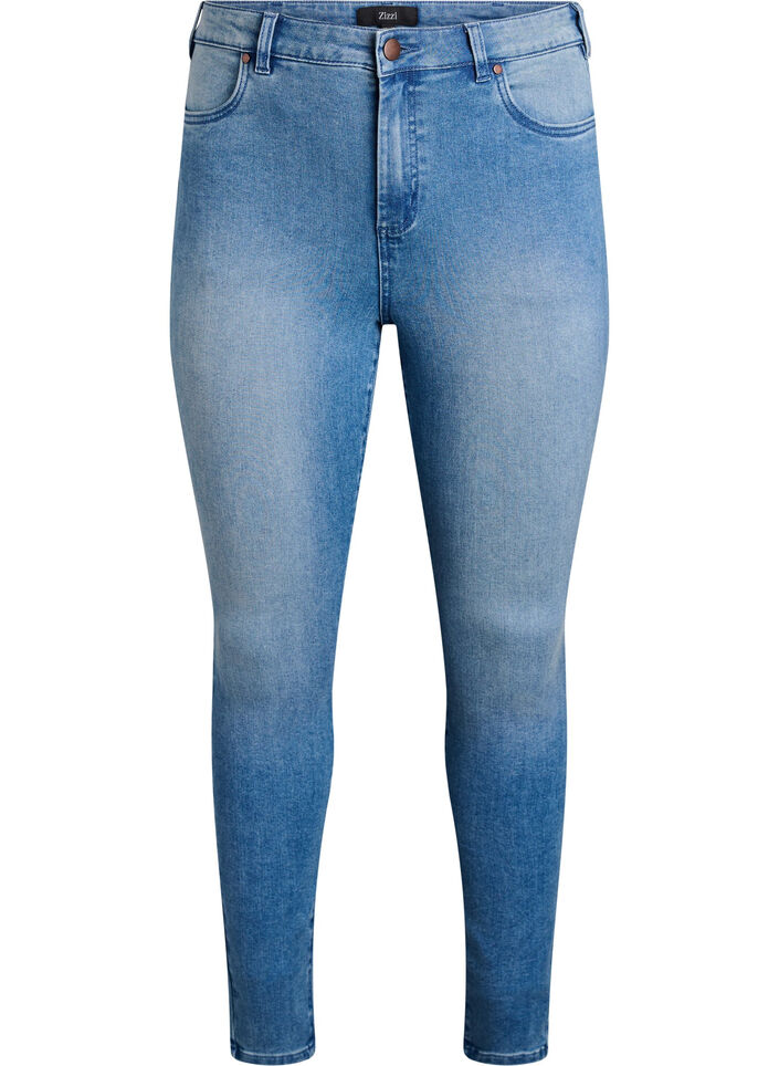 Super slim Amy jeans with high waist, Light Blue, Packshot image number 0