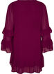Short dress with sheer ruffle sleeves, Purple, Packshot image number 1