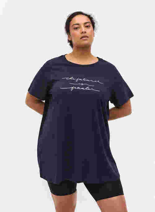 Oversize sleep T-shirt in organic cotton