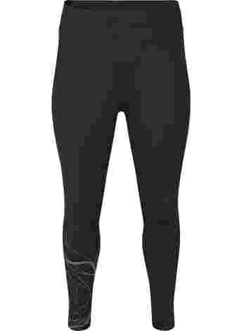 Leggings with reflective print