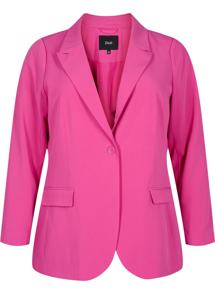 Classic blazer with pockets, Festival Fuchsia, Packshot image number 0