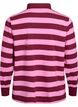 Long-sleeved polo shirt with stripes, Dark Bordeaux, Packshot image number 1