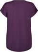 Long workout T-shirt, Purple, Packshot image number 1