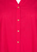Cotton shirt blouse with a v-neck, Red, Packshot image number 2