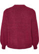 Cardigan in soft knit with gold-coloured buttons, Red, Packshot image number 1