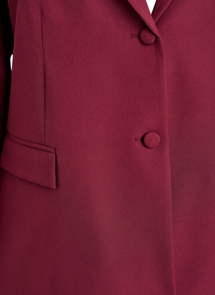 Classic blazer with button fastening, Red, Packshot image number 2