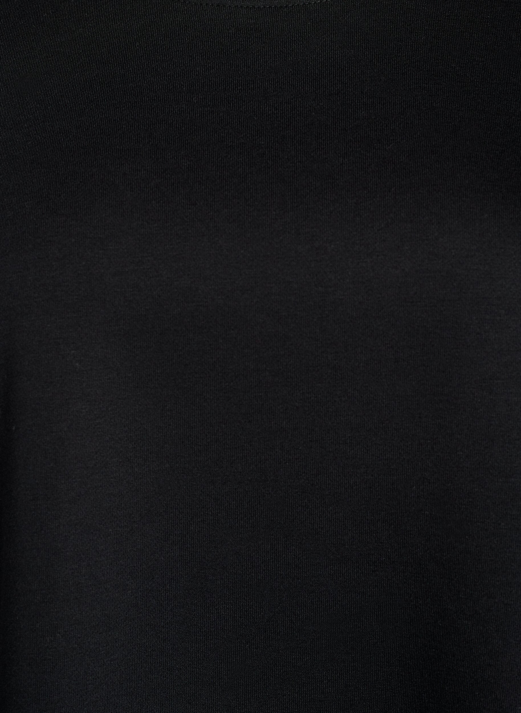 ZizzifashionShort sweat dress with balloon sleeves, Black, Packshot image number 2
