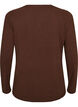 Basic jersey blouse with long sleeves, Brown, Packshot image number 1