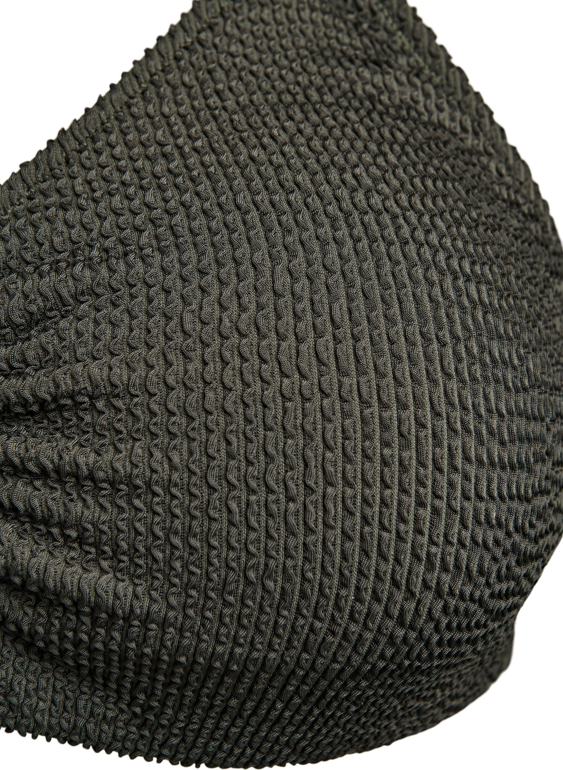 Zizzifashion Bikini top with texture and an elegant detail, Green, Packshot image number 2