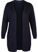 Long knitted cardigan in a viscose blend, Blue, Packshot image number 0