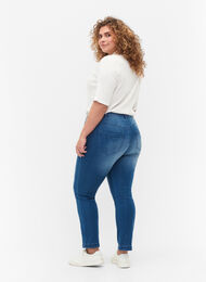 Slim fit Emily jeans with normal waist, Light blue, Model