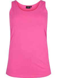 Solid color basic top in cotton