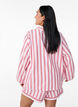 Loose shirt with stripes and long sleeves, Pink, Model image number 2