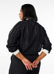 Textured jersey blouse with contrast details, Black, Model image number 2