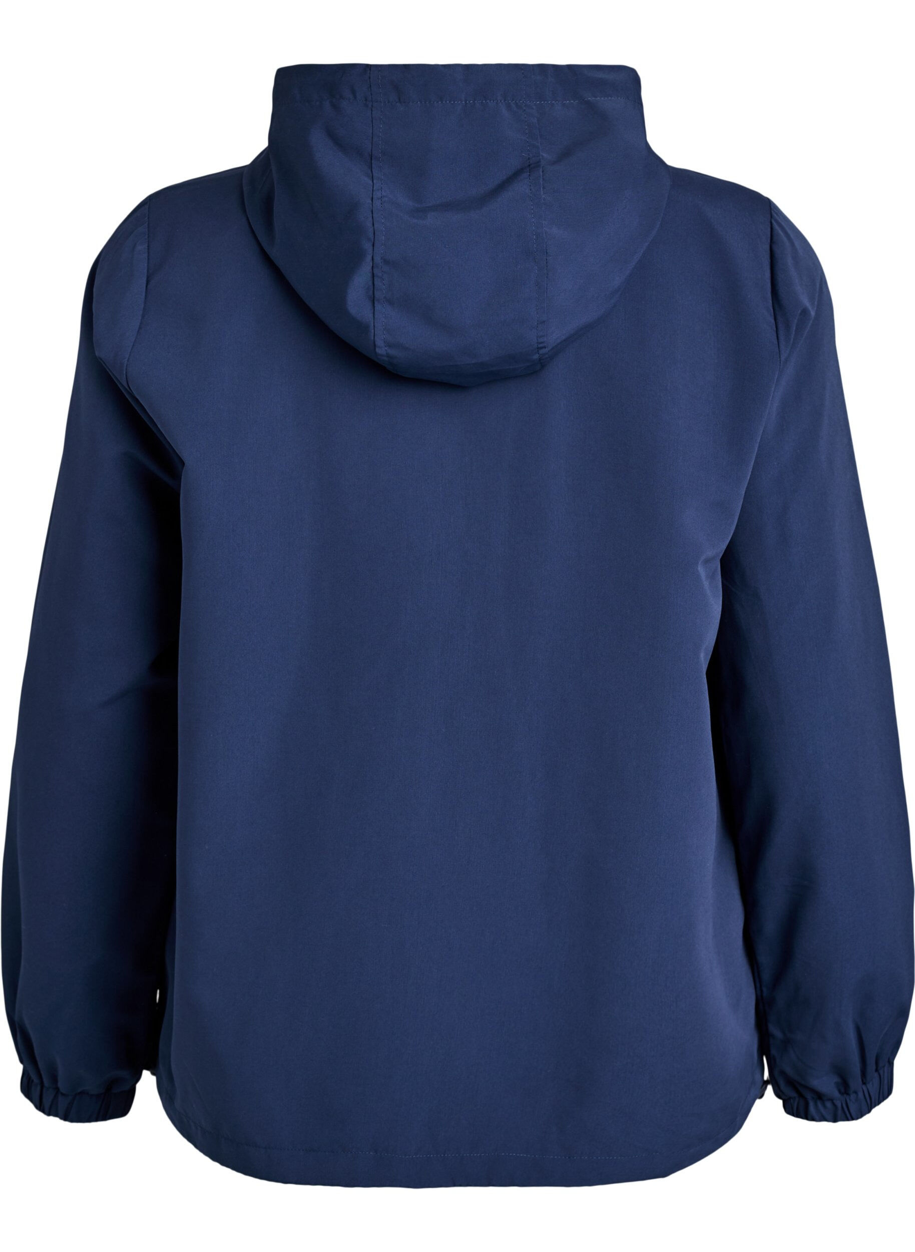ZizzifashionLightweight jacket with a hood and zipper, Blue, Packshot image number 1