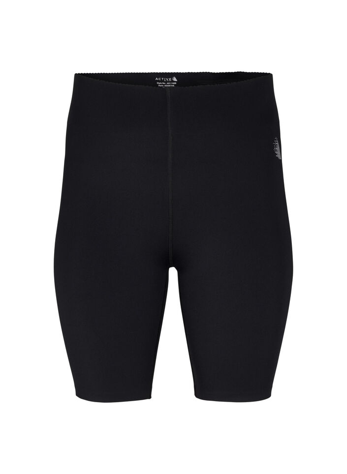 Tight-fitting training shorts with pocket, Black, Packshot image number 0