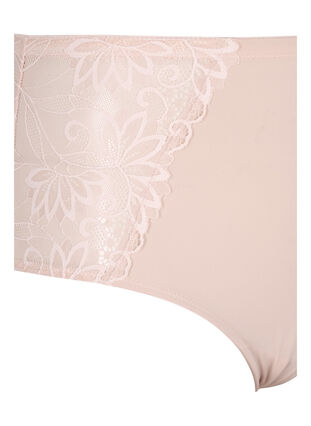 Hipster briefs with regular waist and lace, Pink Tint, Packshot image number 2