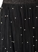 Tulle midi skirt with pearls, Black, Packshot image number 2