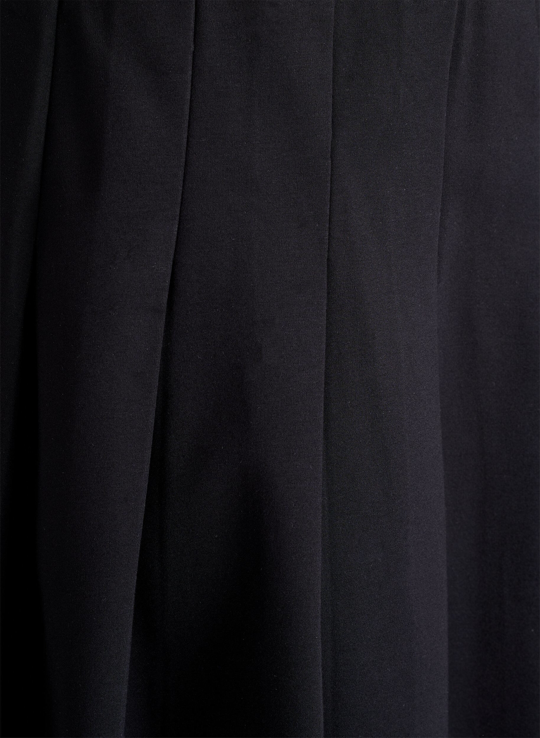 Zizzifashion Short pleated skirt with elasticated waist, Black, Packshot image number 2