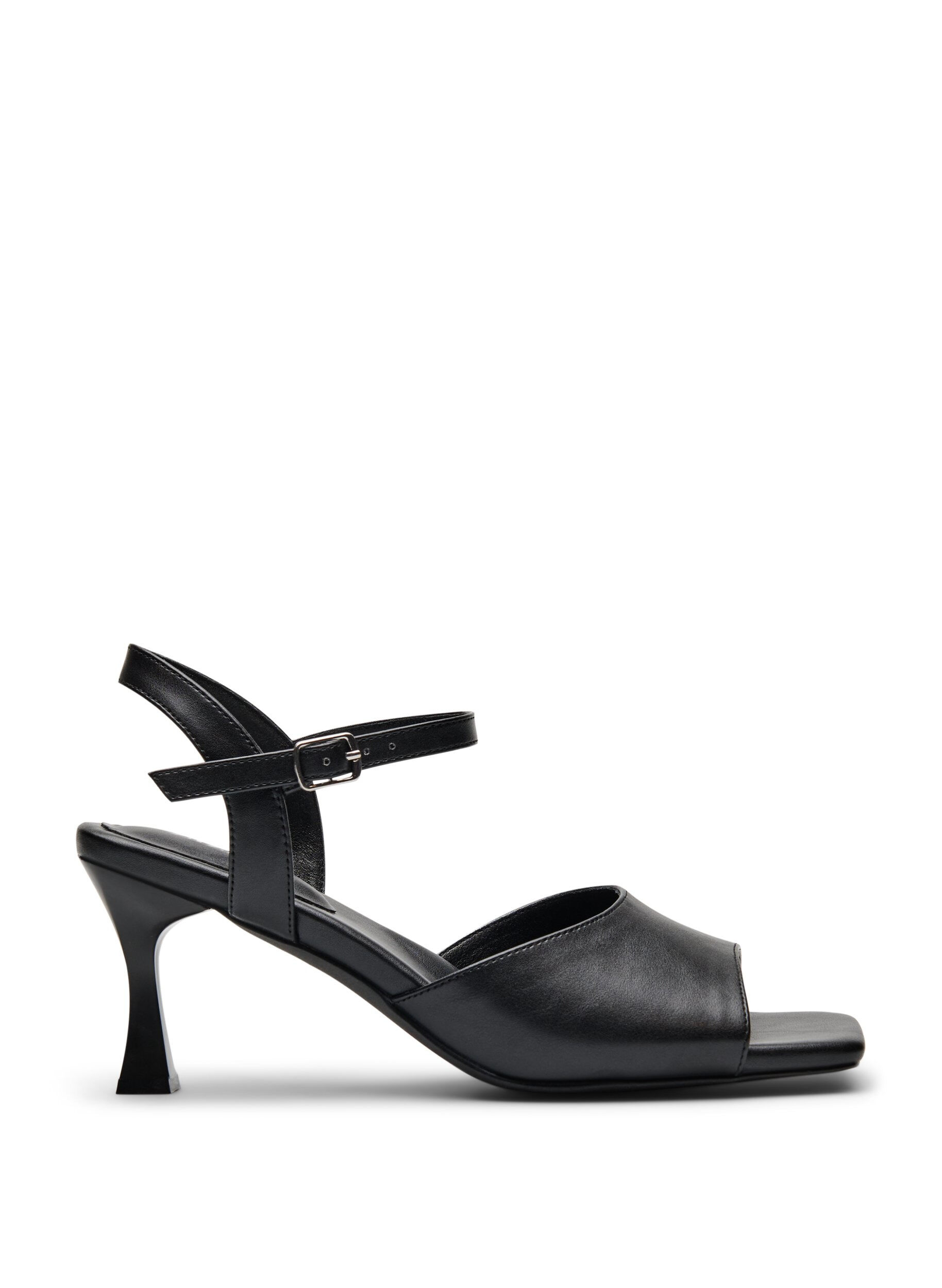 Zizzifashion Pumps with an open toe and square toe, Black, Packshot image number 0