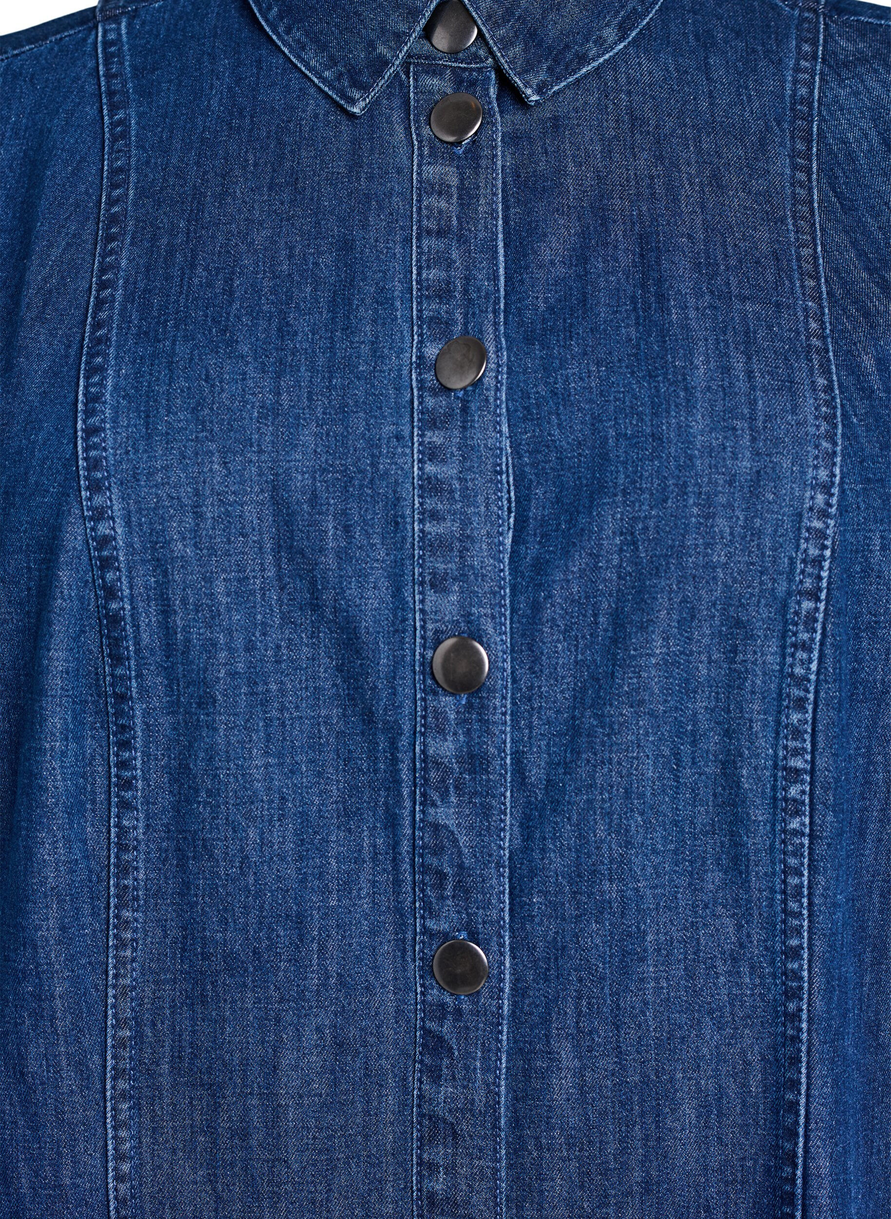 ZizzifashionMidi-length denim shirt dress, Blue, Packshot image number 2