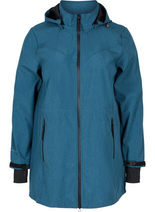 Softshell jacket with detachable hood, Stargazer Mel., Packshot image number 0