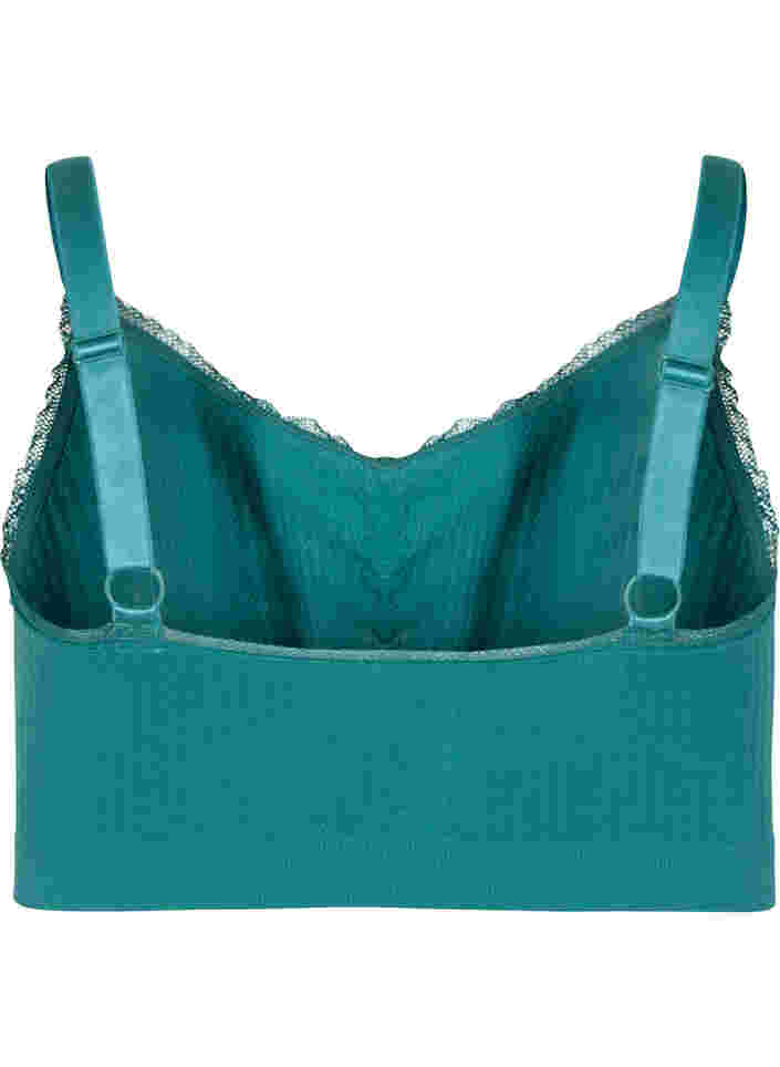 Soft bra with small lace trim, North Sea, Packshot image number 1
