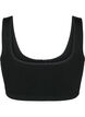Seamless bra with front closure, Black, Packshot image number 1
