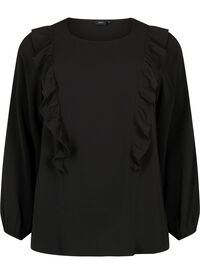 SHOCK PRICE - Long sleeve blouse with ruffles