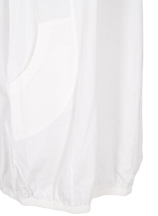 Short sleeve cotton dress, Bright White, Packshot image number 3