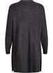 FLASH - Long ribbed cardigan with an open front, Dark Grey, Packshot image number 1