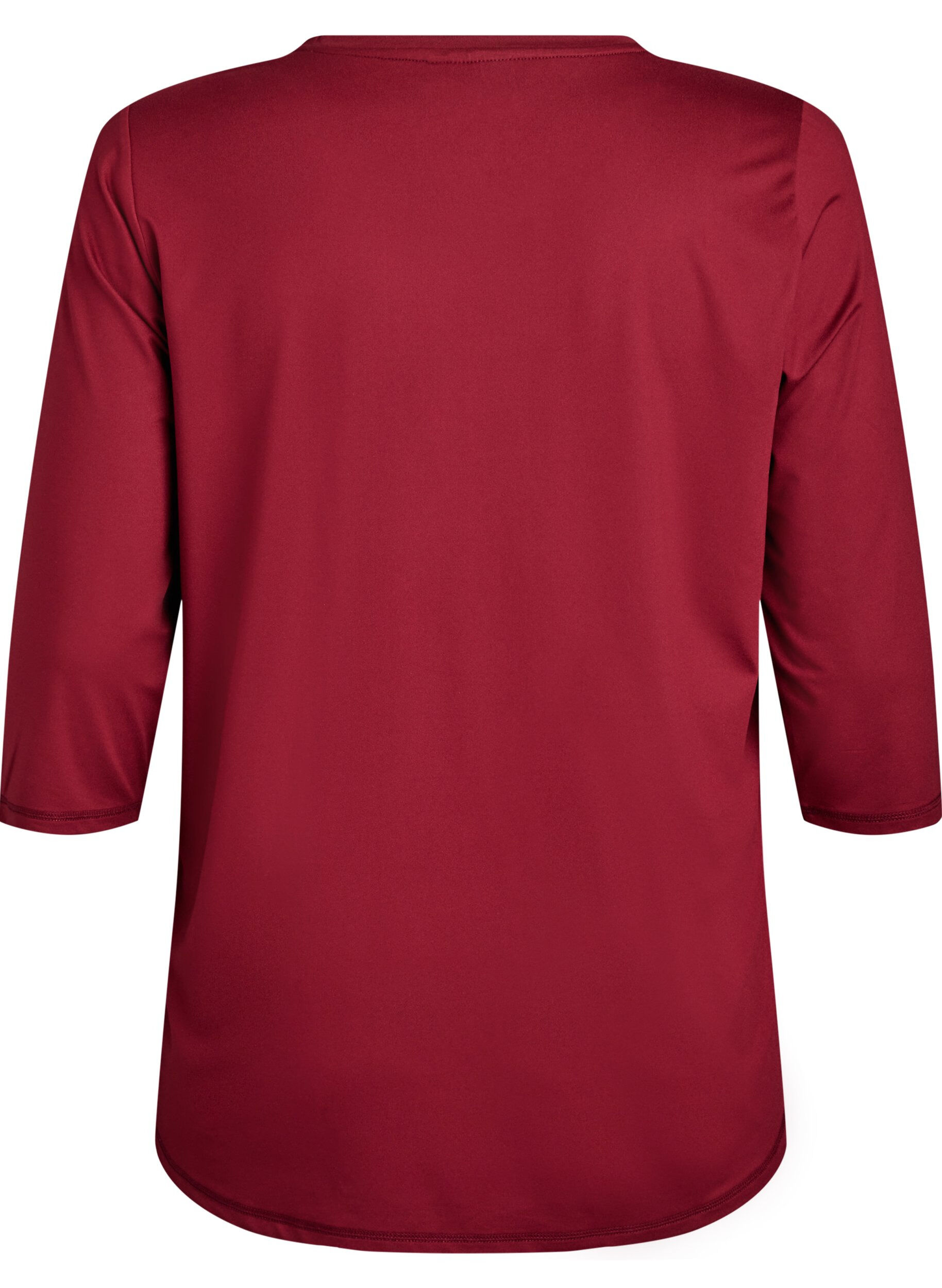 ZizzifashionSports top with 3/4 sleeves, Red, Packshot image number 1