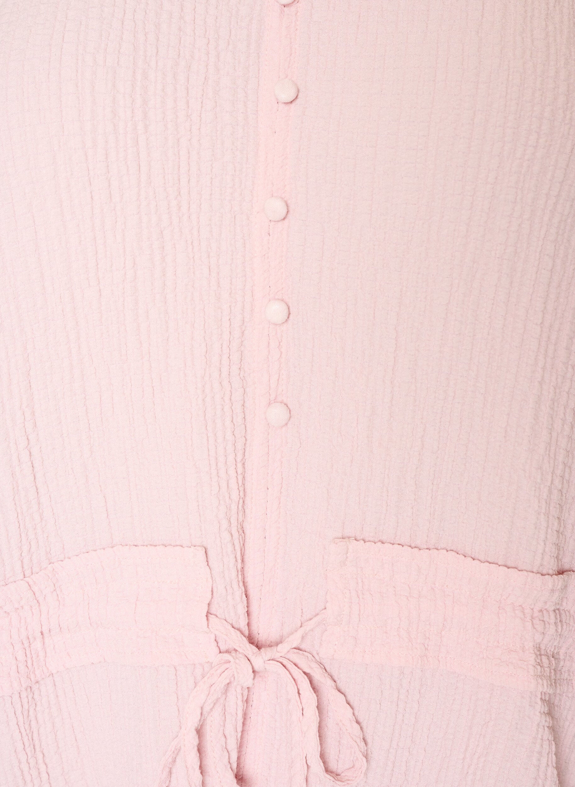 ZizzifashionBlouse with texture and a tie-waist, Pink, Packshot image number 2