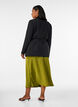 Satin midi skirt, Green, Model image number 1