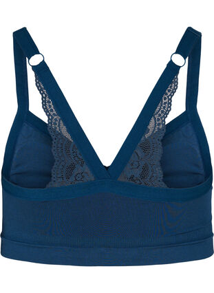 Soft bra with lace back, Blue Wing Teal, Packshot image number 1