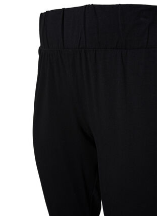 Monochrome cotton trousers, Black, Packshot image number 2