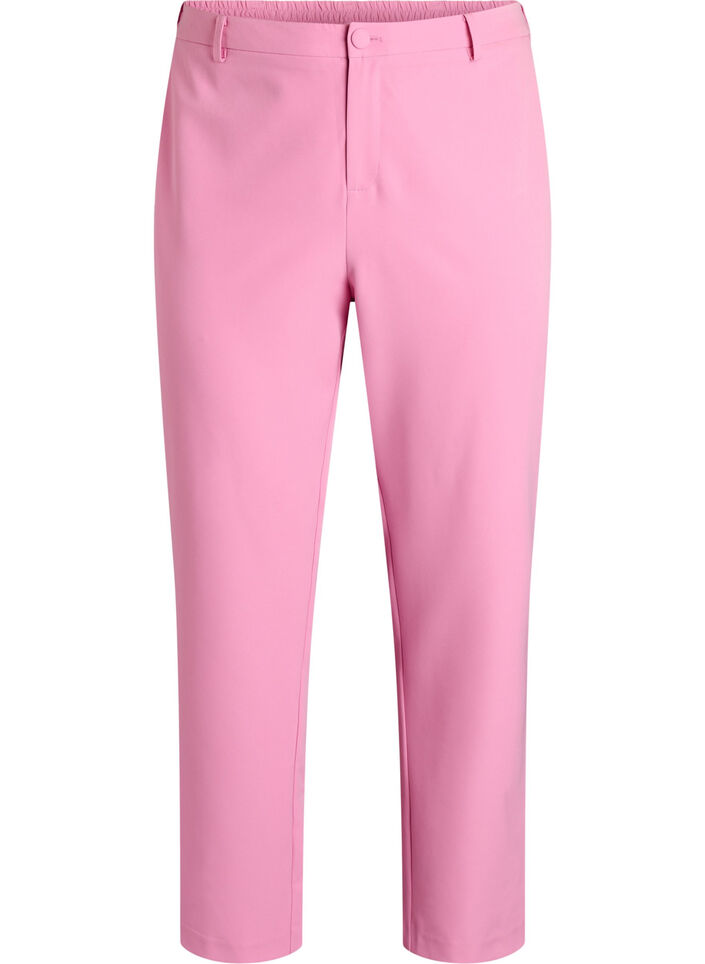 Trousers with pockets and straight legs, Pink, Packshot image number 0