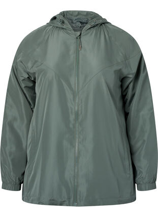 Short jacket with hood and adjustable bottom, Laurel Wreath, Packshot image number 0