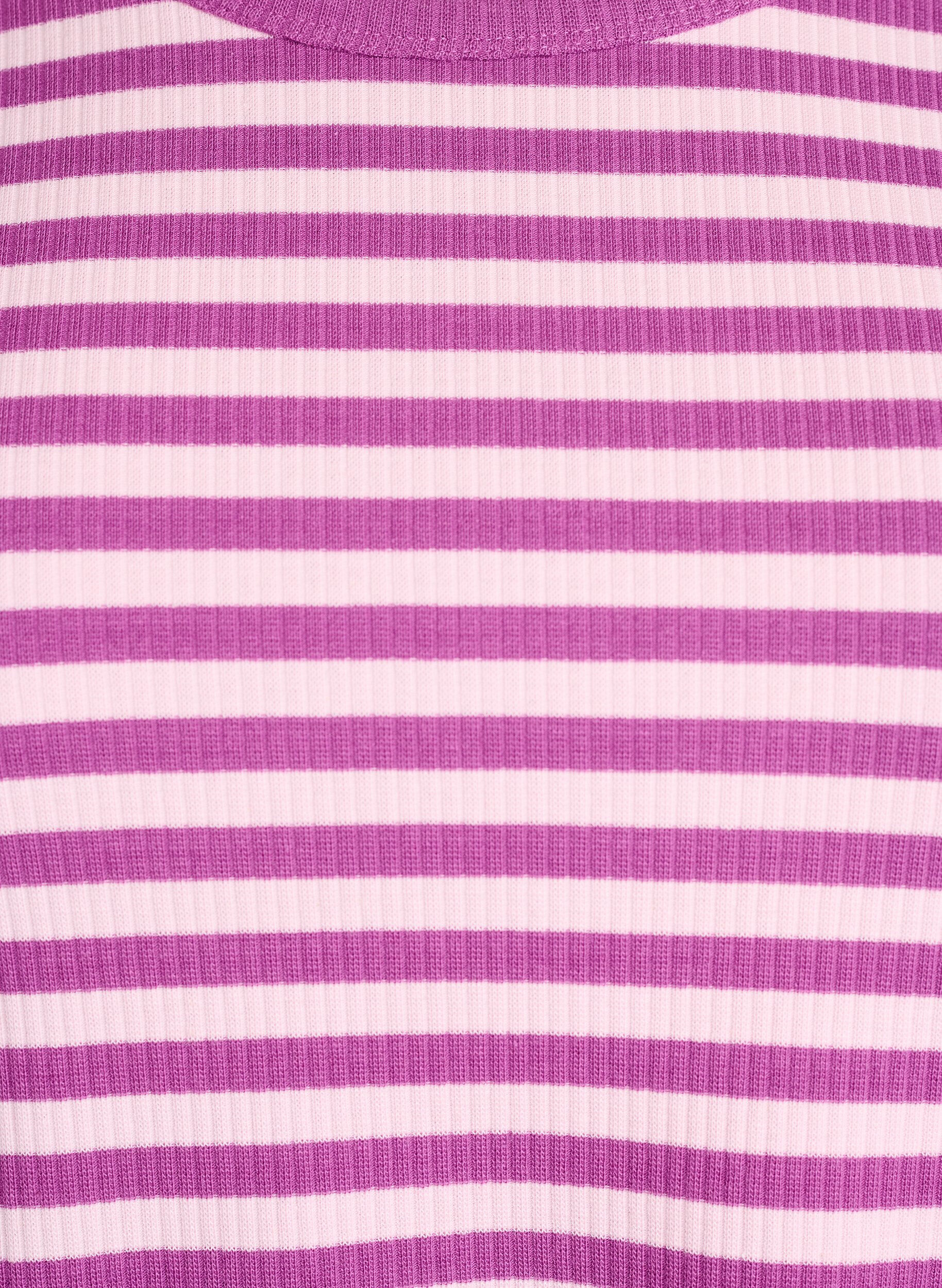 Zizzifashion Striped blouse with long sleeves, Purple, Packshot image number 2