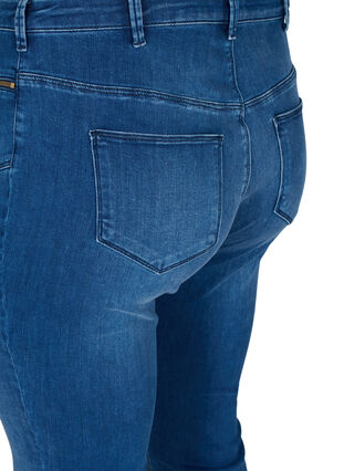 High rise, dual core Amy jeans, Blue denim, Packshot image number 3