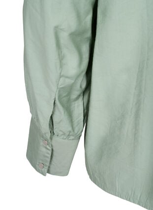 Viscose shirt blouse with ruffles, Green Bay, Packshot image number 3