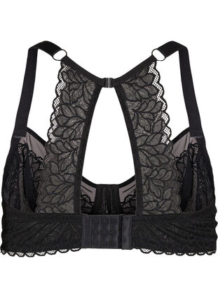 Bra with lace and underwire, Black, Packshot image number 1